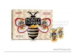 蜂蜜礼盒定做 加工蜂蜜礼品盒  蜂蜜包装盒 郑州蜂蜜纸盒包装厂