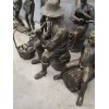 抽烟的农民铜雕广场人物景观铜雕
