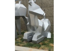 不锈钢雕塑动物鹿中式现代广场园林艺术摆件装饰