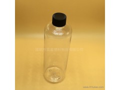 500ml透明果汁瓶子 圆柱鲜榨果汁瓶 食品级饮料瓶塑料瓶 热销