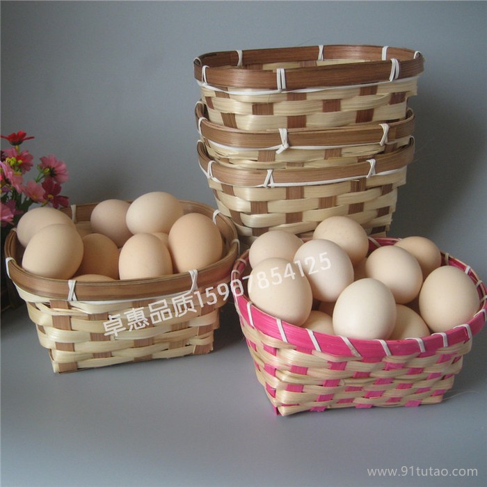 竹编鸡蛋篮|农家蛋类包装|手工竹编款式|20枚包装|随时发货 竹编篮