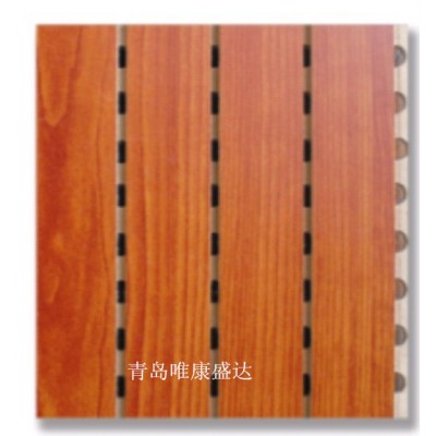 青岛影视厅墙面环保穿孔木质吸声板家庭影院装饰木质扩散板