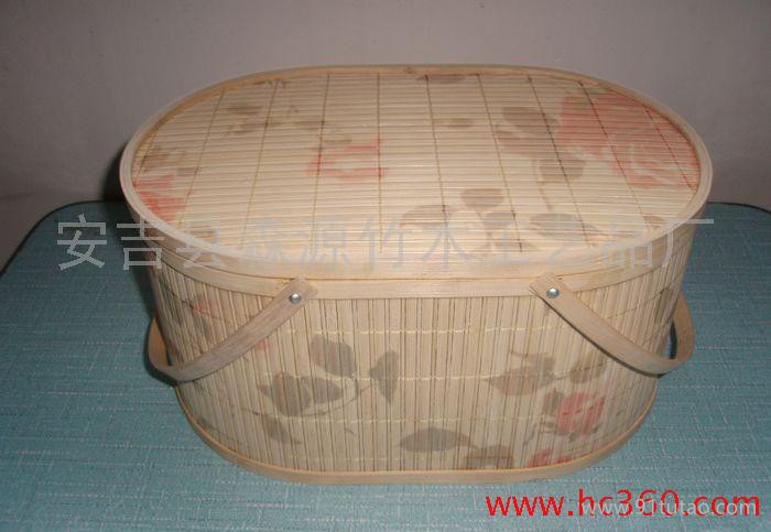 供应专业大闸蟹包装大闸蟹包装篮来样定制竹篮