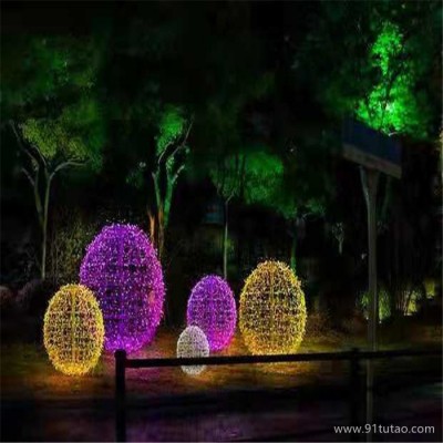 灯熠光电滴胶桃子造型灯 户外道路亮化桃子水滴挂件灯 圆球造型灯厂家