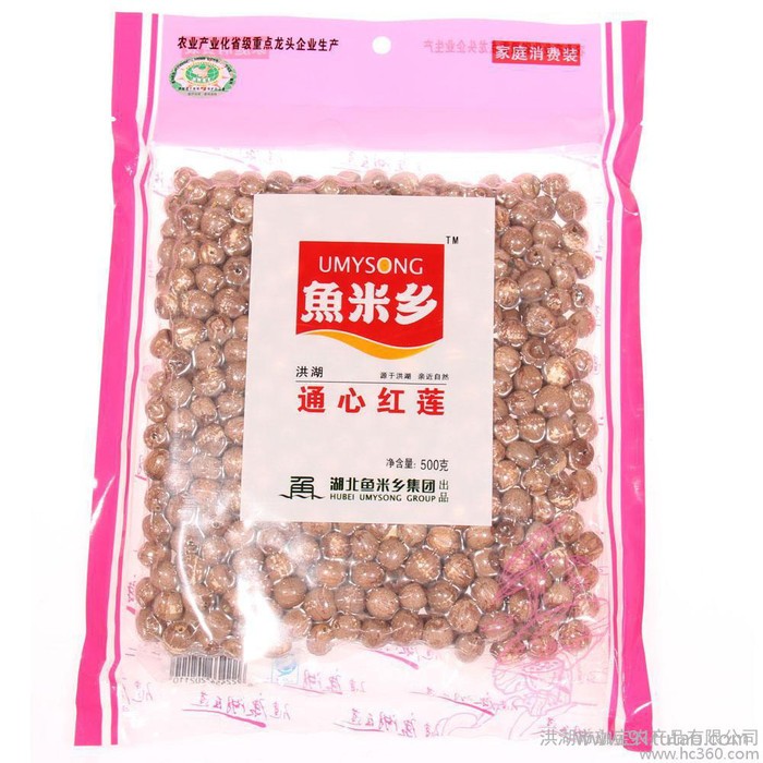 供应湖北特产 农产品特产 鱼米乡通心莲500g/包