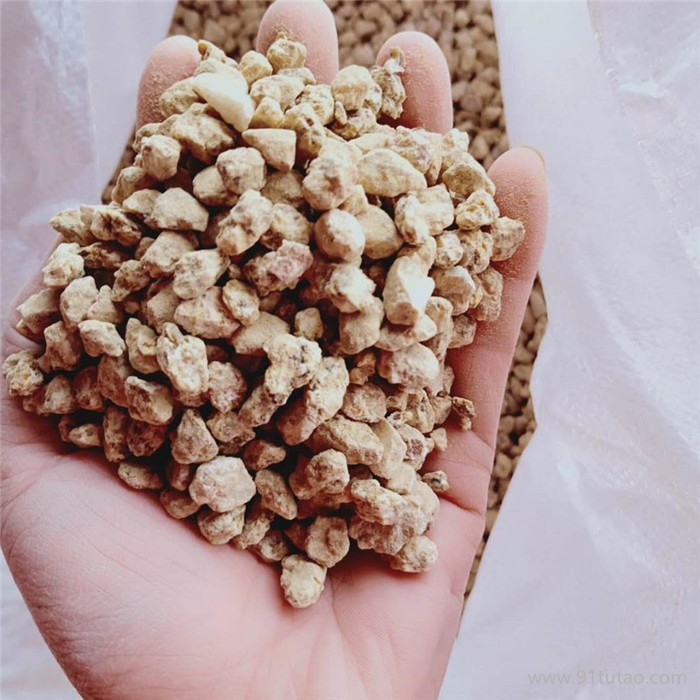 河灵加工厂供应 黄金麦饭石 麦饭石颗粒 多肉种植用麦饭石4-6mm