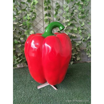 玻璃钢蔬菜红辣椒雕塑玻璃钢仿真蔬菜雕塑